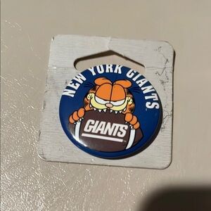 1990 New York Giants Garfield Button